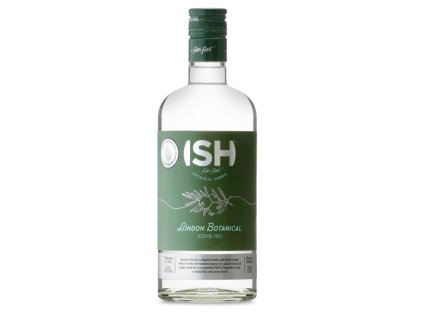 pohled na láhev ISH London Botanical Spirit 0% 700 ml – Prémiový nealkoholický “gin” s botanicals