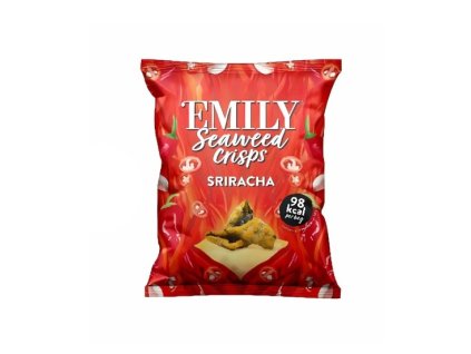 Emily | Křupavé mořské řasy Sriracha | Seaweed Crisps | 50 g
