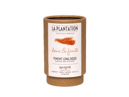 La Plantation sladký chilli prášek 50 g – tubus, čelní pohled