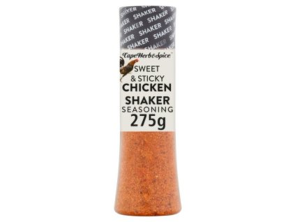 Skleněný shaker s kořením Cape Herb & Spice Sweet & Sticky Chicken 275 g