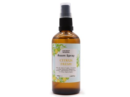 Lahvička pokojového spreje Čerstvý Citrus – čelní pohled