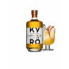 Kyrö Dark Gin se sklenicí s ledem a plátkem jablka