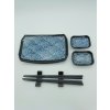 porcelánový set servis na SUSHI - Blue Wawe Midi