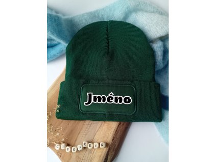 čepice zelená jméno Photoroom