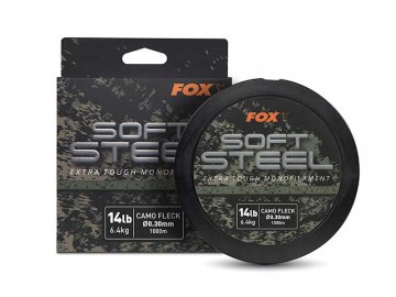 cml199 fox soft steel camo fleck mono 14lb spool and box