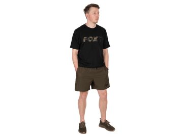 cfx261 266 fox swim shorts black and khaki full length