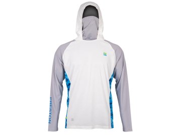 preston innovations tricko performance hooded sun shirt upf 40