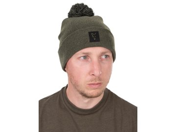 fox cepice collection bobble hat green black