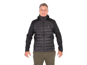 fox bunda collection hybrid jacket black orange