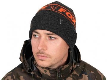 fox cepice collection beanie hat black orange (1)