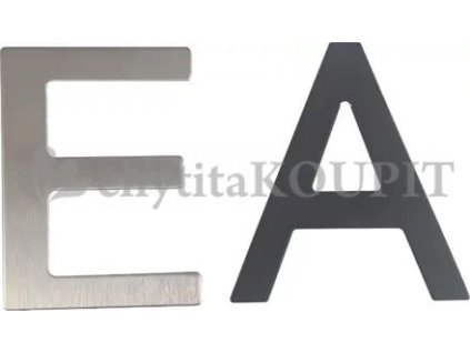 Nerezové písmeno  v plochém provedení černé