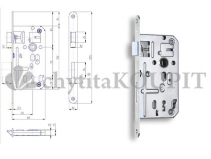 Zámek Hobes K 134 P-L 72/80 klíč originál