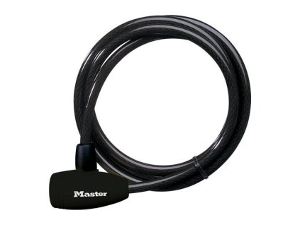 Ocelové lanko Master Lock s integrovaným zámkem na klíč 8154EURD - 180 cm