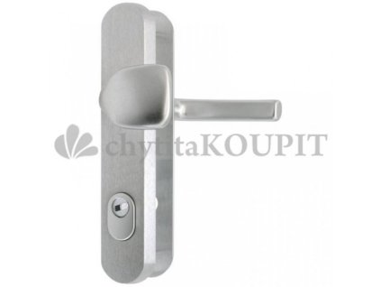 Bezpečnostní kování OVAL s překrytem (rozteč 72 mm) klika-klika