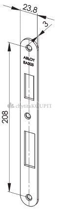 ASSA ABLOY Protiplech EA325 pro samozamykací zámky ABLOY univerzální