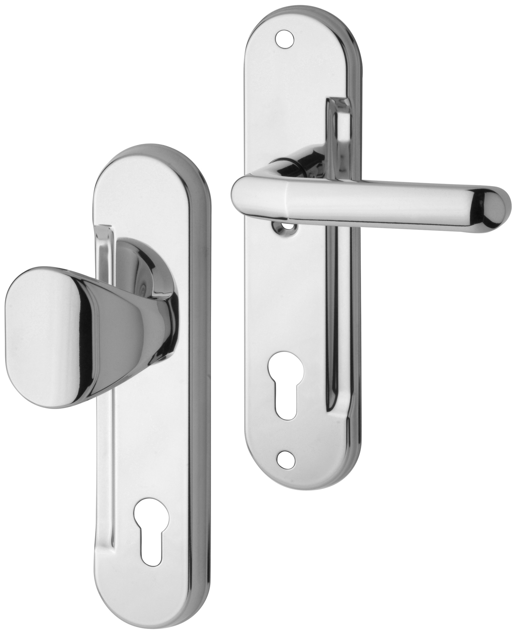 ASSA ABLOY Bezpečnostní kování FAB MLCR klika+madlo pro samozamykací zámky