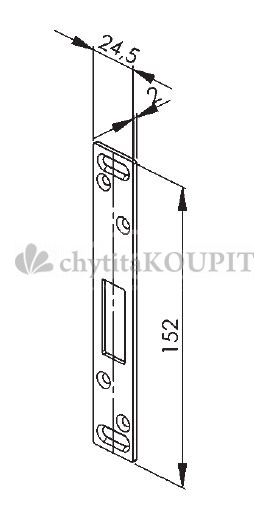 ASSA ABLOY Protiplech EA306 pro samozamykací zámky ABLOY univerzální