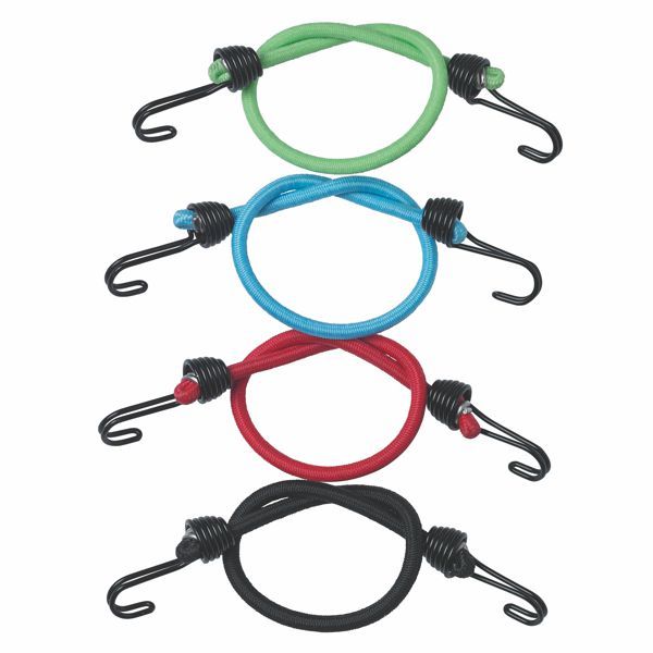 Upínací gumy s háčky Master Lock 3018EURDAT - 25 cm, 4 ks