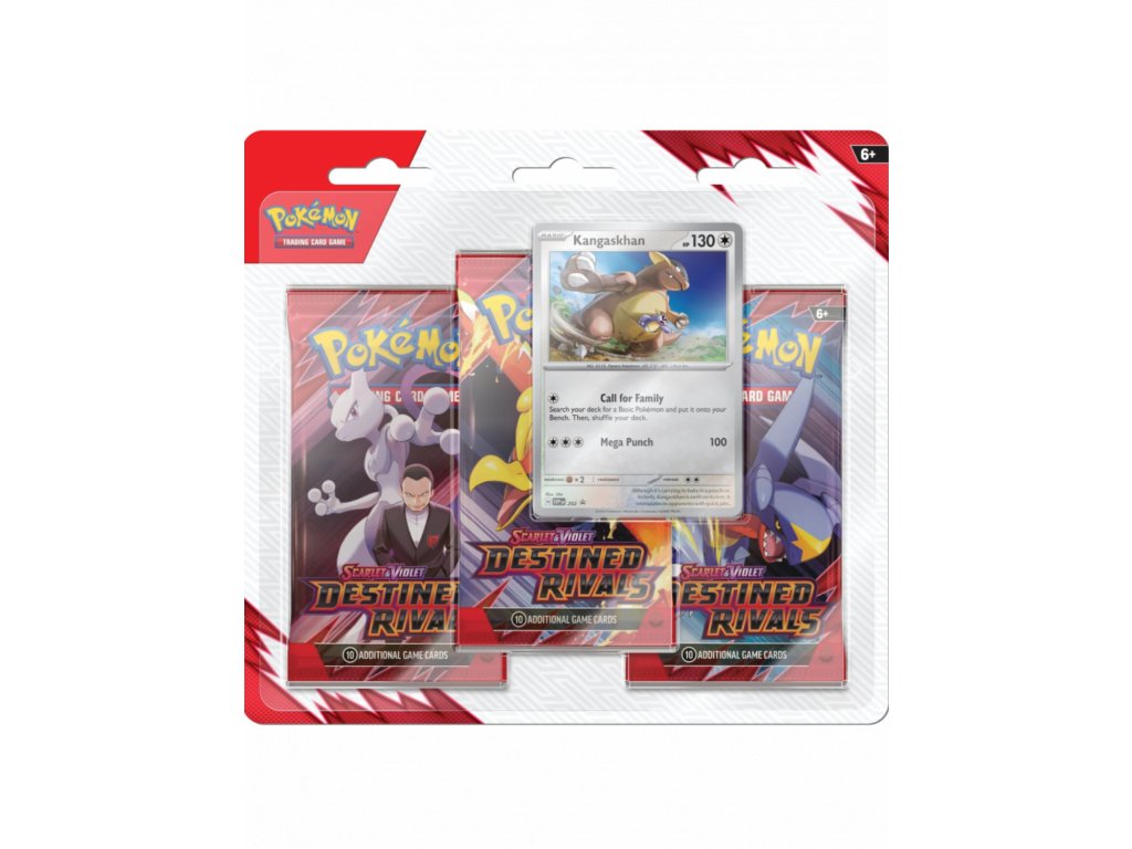 Pokémon TCG: Scarlet & Violet - Destined Rivals 3-Pack Blister booster (Kangaskhan)