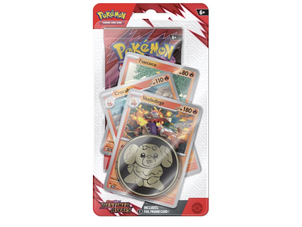 Pokémon TCG: Scarlet & Violet - Destined Rivals Premium Checklane Blister booster (Skeledirge)