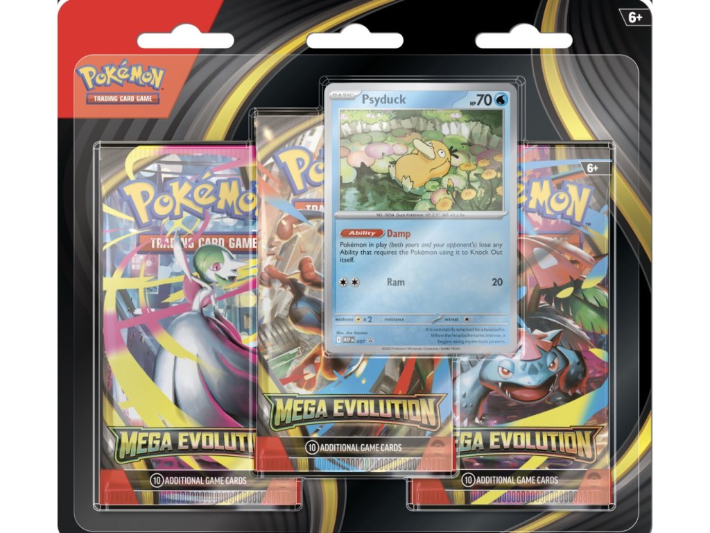 Pokémon Mega Evolution 3 Pack Blister - Psyduck
