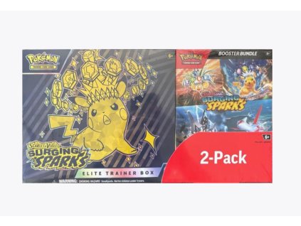 Costco 2-Pack Surging Sparks- Elite Trainer Box & Booster Bundle