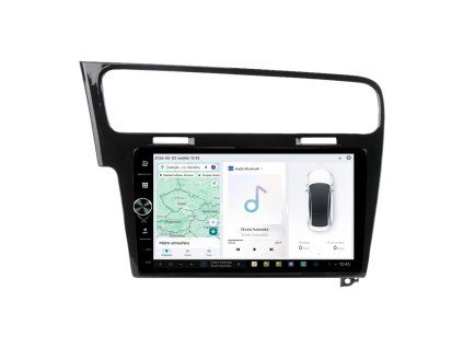 Autorádio 10,1" Android DUDU013 Volkswagen Golf VII / černý rámeček