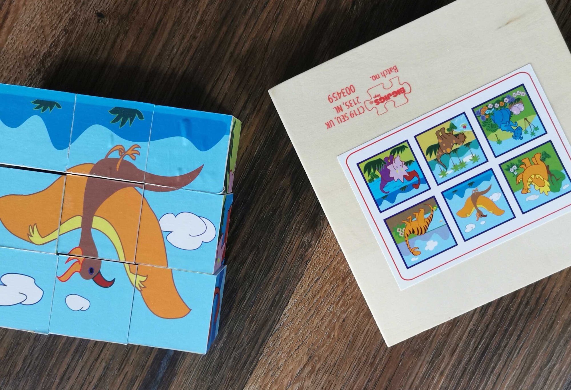 Recenze od Šárky - Bigjigs Toys Obrázkové kostky kubusy Dinosauři