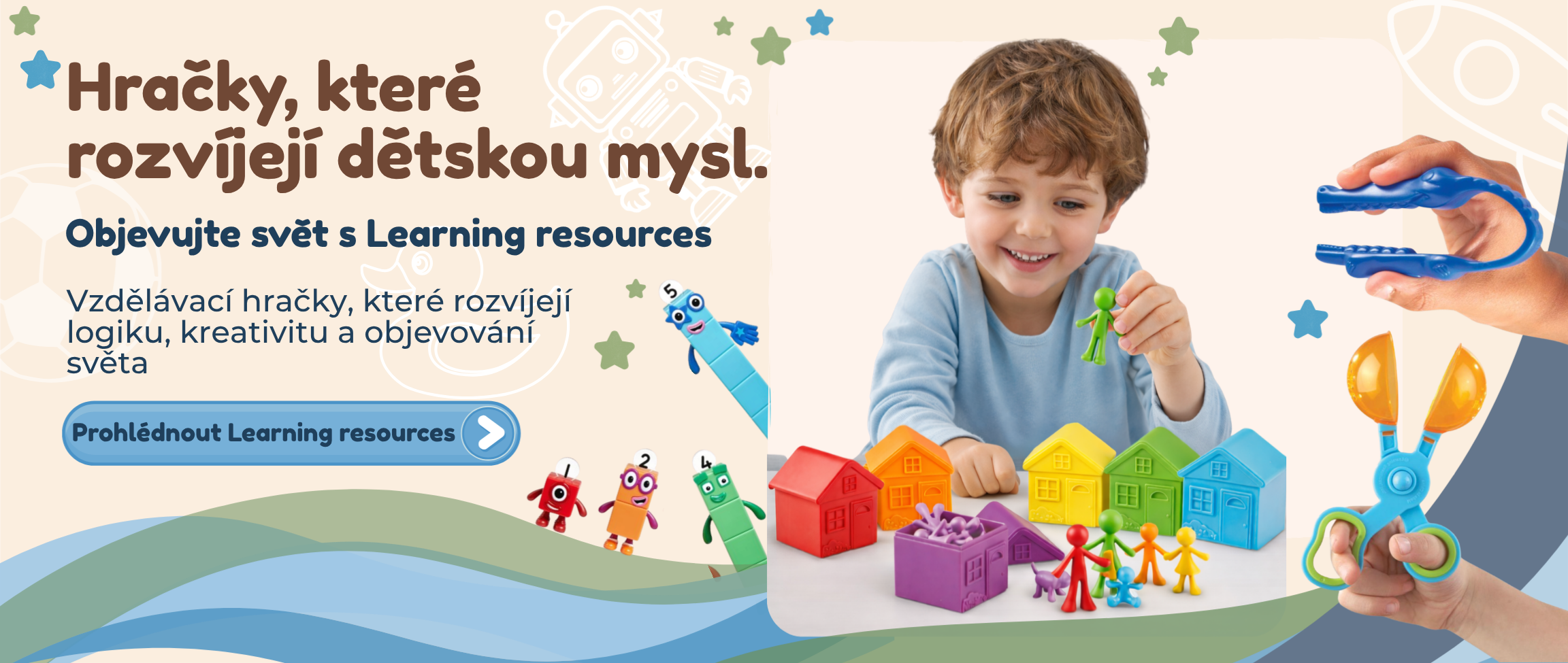 Vzdělávací hrakčky od značky Learning resources