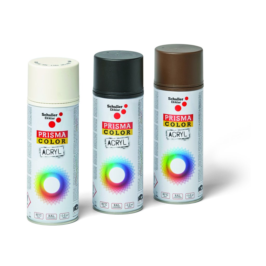 Schuller sprej PRISMA COLOR akrylová barva matná 400 ml (Barva Žlutá hořčičná)