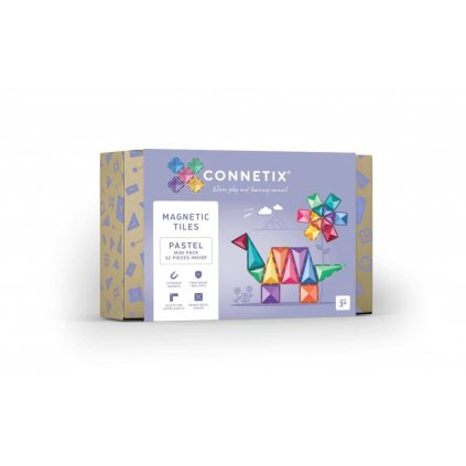 Connetix - Magnetická stavebnice - 32 dílků - pastelové