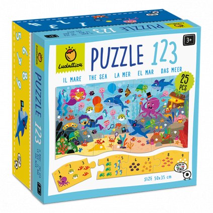 Ludattica - Puzzle 123, nauč se počítat - moře