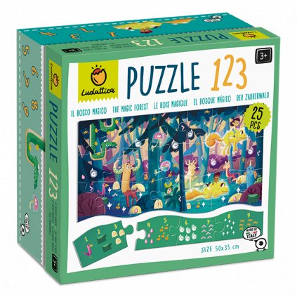 Ludattica - Puzzle 123, nauč se počítat - magický les