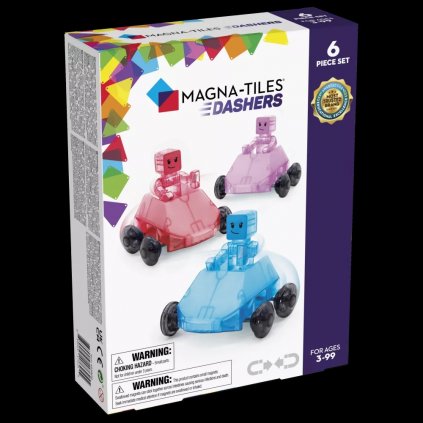 Magnetická stavebnice Dashers-závodníci 6 dílů - Magna-Tiles