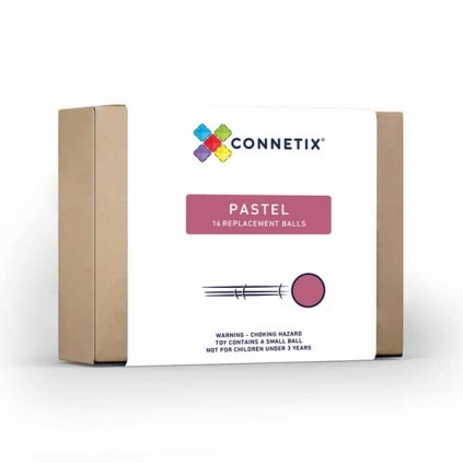 Connetix - 16 míčů pro kuličkovou dráhu - pastel