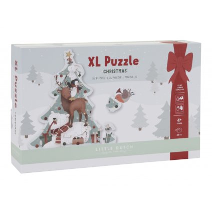 LITTLE DUTCH - Vánoční puzzle XL