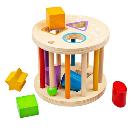 Dřevěná hračka - Bigjigs Toys - Válec s tvary