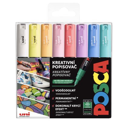 Posca 1M sada pastelových barev