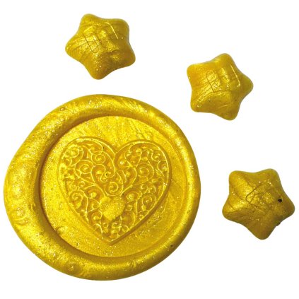 3999 creatissimo vosk pro peceteni ve tvaru hvezdicky metalicka zlata 50 g
