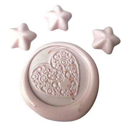4011 creatissimo vosk pro peceteni ve tvaru hvezdicky ruzova 50 g