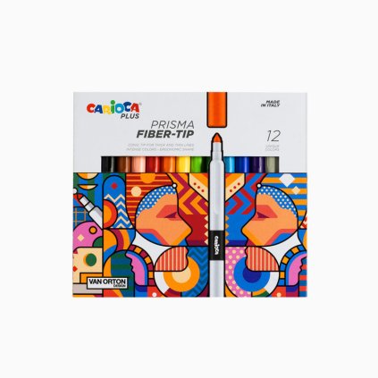 carioca plus prisma fiber tip 12 pcs