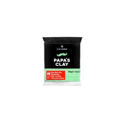 5390 papa s clay polymerova hmota 60 g mint green