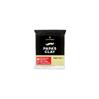 5420 papa s clay polymerova hmota 60 g pastel yellow