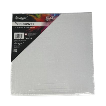 166 artmagico sada platen na ramu 4 ks 25x25 cm bile