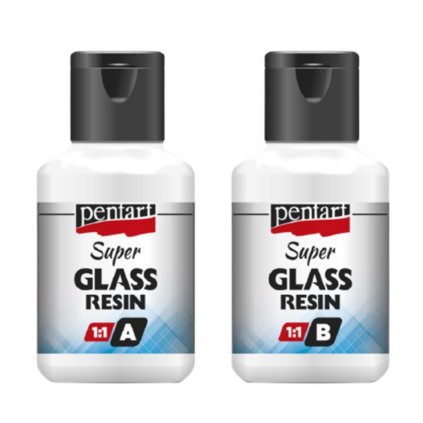 993 1 pryskyrice super glass resin pentart dvouslozkova 2x40 ml