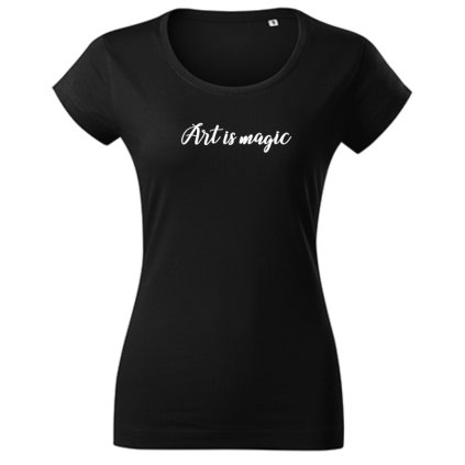 Merch tričko černé Art is magic (Velikost oblečení XL)