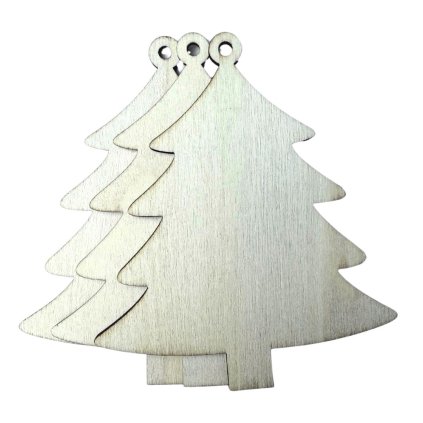 3927 creatissimo dreveny vyrez ve tvaru vanocniho stromecku 10 cm sada 3 kusu