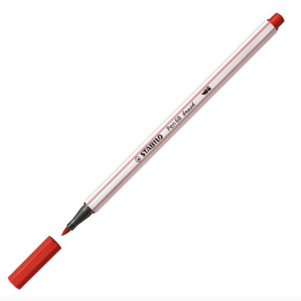 Stabilo brush 68 červený