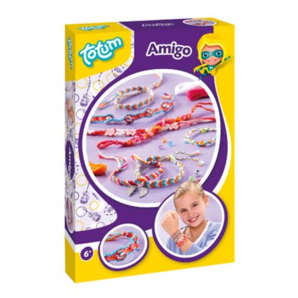 TOTUM KREATIVNÍ SADA AMIGO - výroba náramků z bavlnky