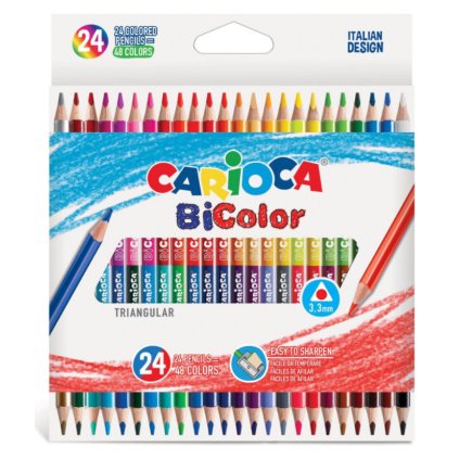 Carioca Bicolor pastelky 24ks